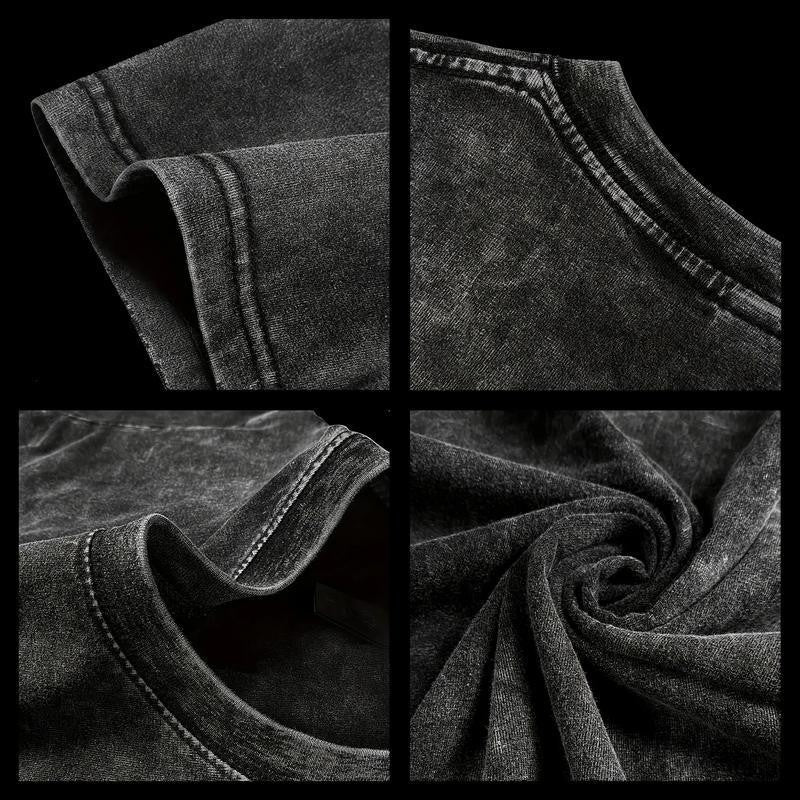 Graphic Oversized T-Shirt - Restless Horror Metal Logo Streetwear Tee