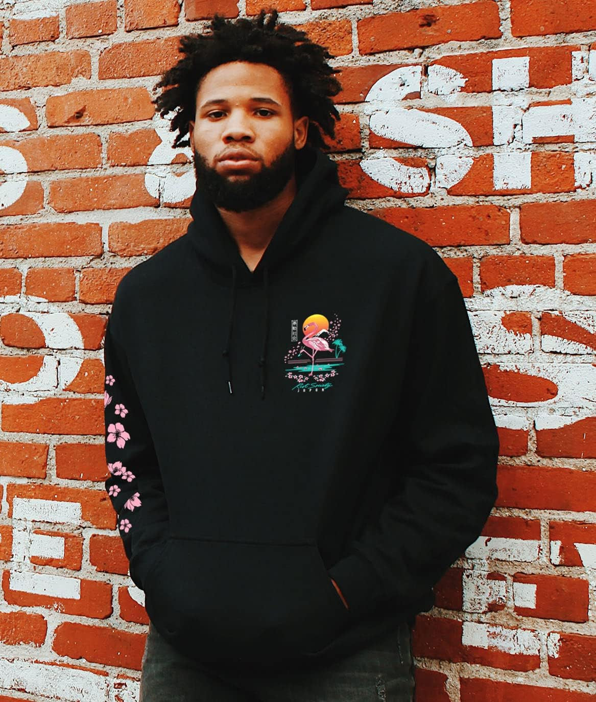 Men'S Graphic or Embroidered Hoodie Hooded Sweatshirt